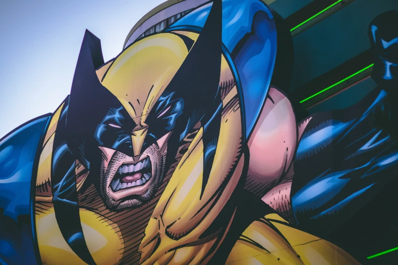 the comic character wolverine is fighting off with another villain