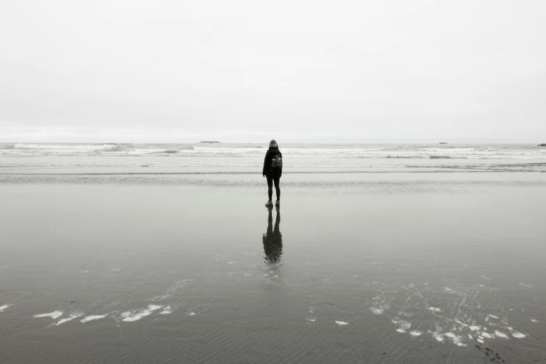 a person that is walking on some beach