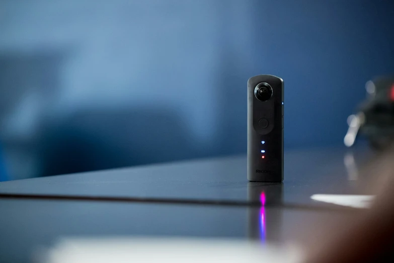 closeup of a computer logger on the table