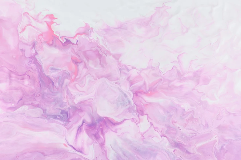 pink and purple paint streaks against white
