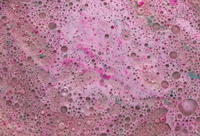 some colorful bubbles with different colored dots