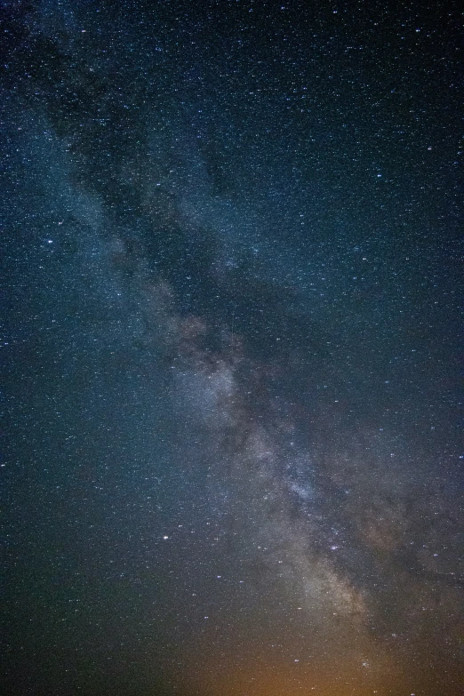 the night sky with many stars