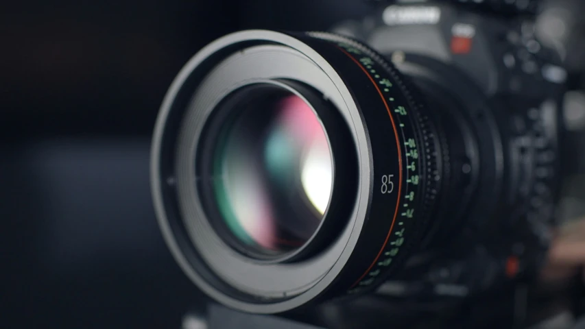 a camera lens in action showing the lens's speed