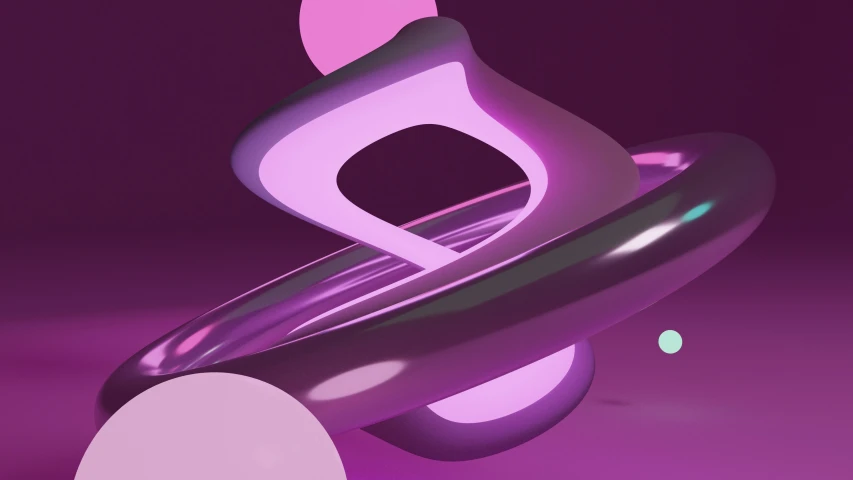 a purple - toned po is featured of some shapes that resemble circles