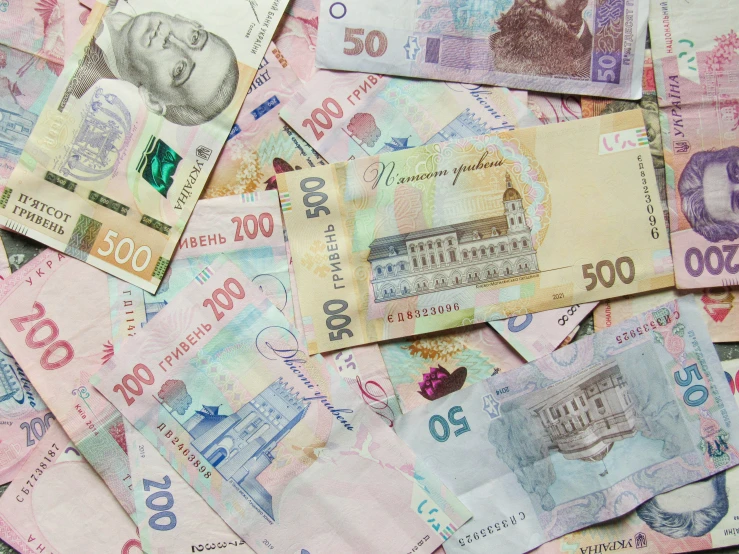 several different types of bank notes and currency
