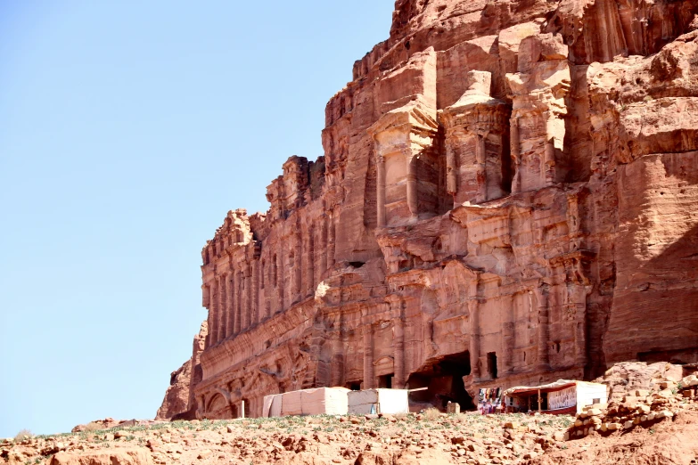 an area that looks like it is made out of rock