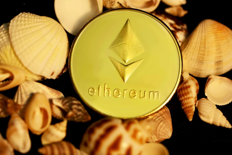 an eiffreum token surrounded by sea shells