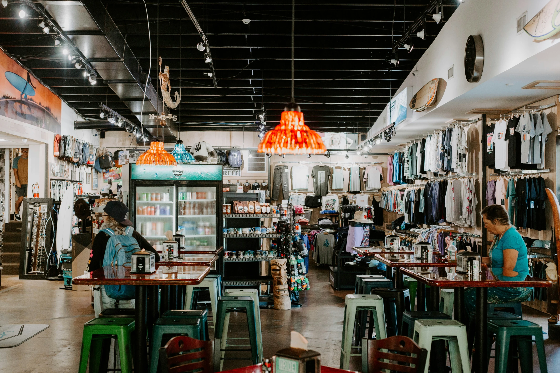 a retail store filled with clothes and accessories