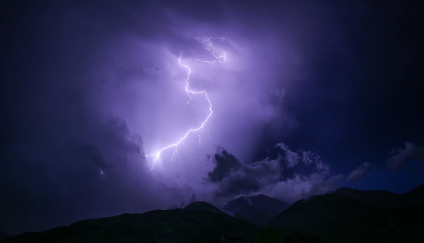 a bunch of storm clouds moving together