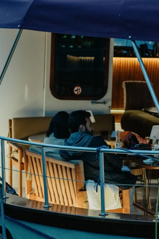 the woman is relaxing on her private boat