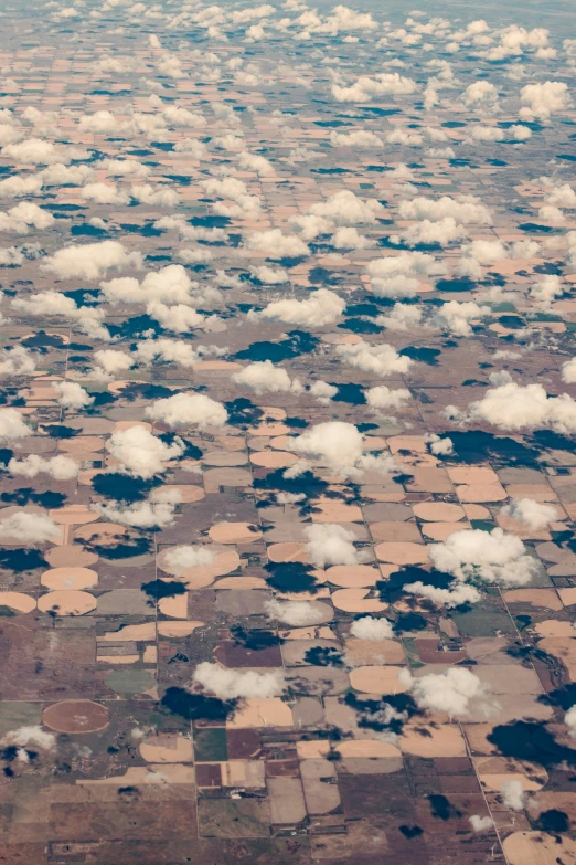 looking over an open field from the air