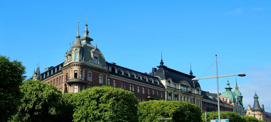 the buildings are all very ornate, some with windows