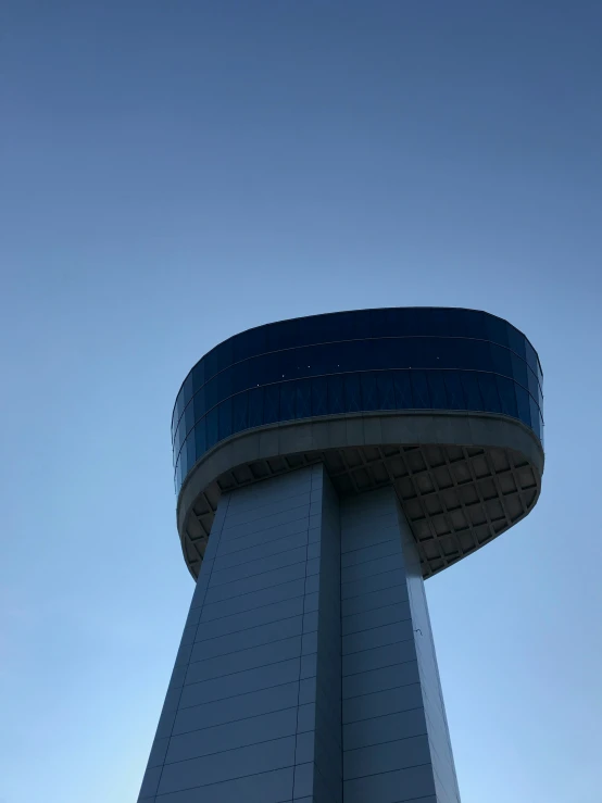 the tower has a clock on the top of it