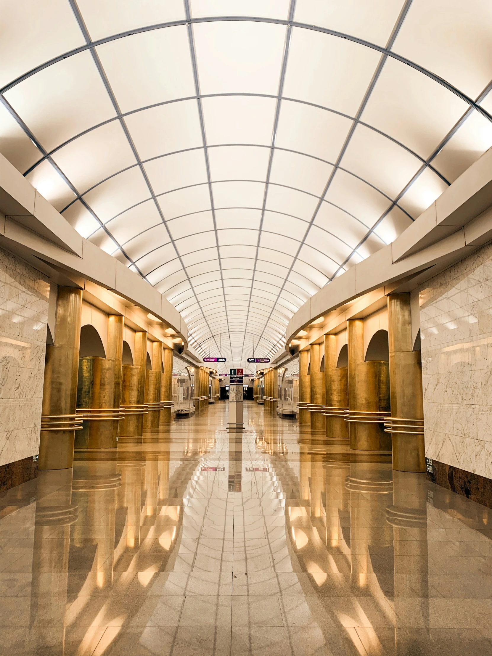 large open area in the middle of a building