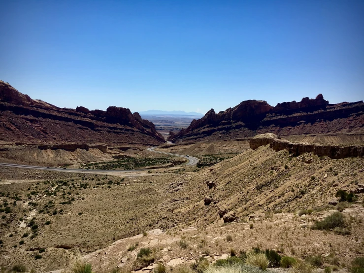 a beautiful view of mountains and valleys in the desert