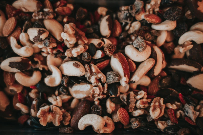 some food in a black bowl is shown