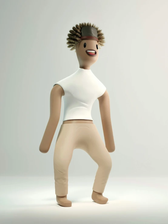 an animation of a girl standing with her hands on her hips