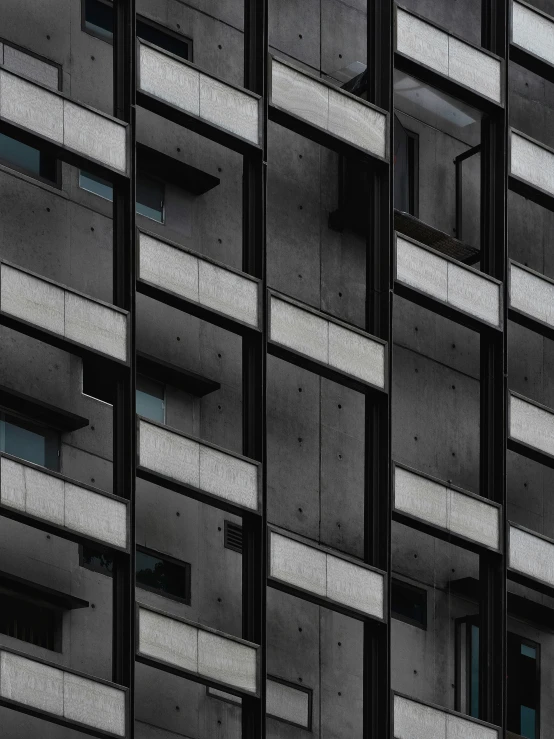 a building with several balconies on top of it