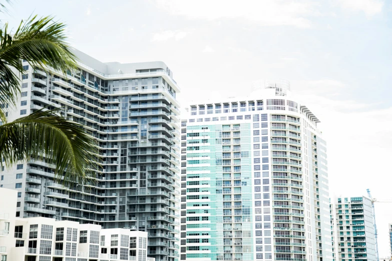 multiple buildings in front of each other