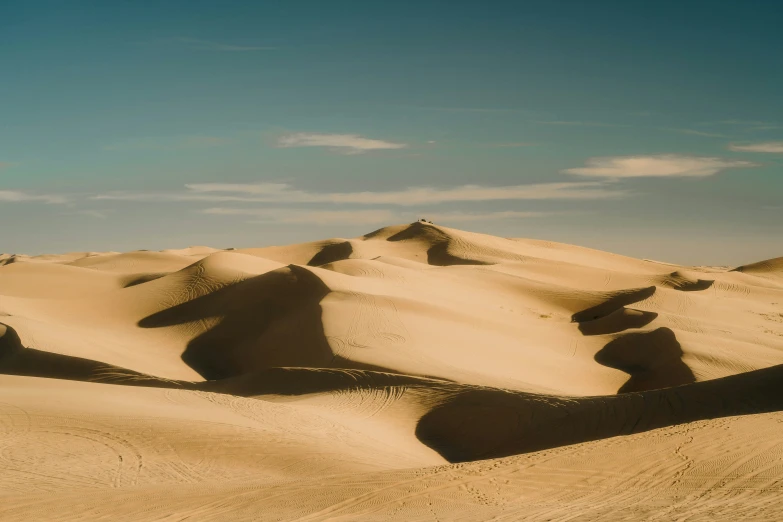 the sand dunes are formed in different directions