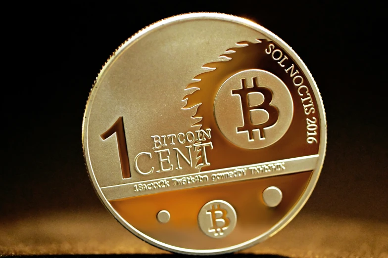 the bitcoin coin for crypt central is displayed