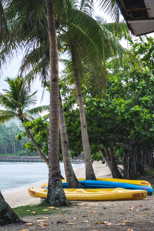 many beach floats are on a sandy beach