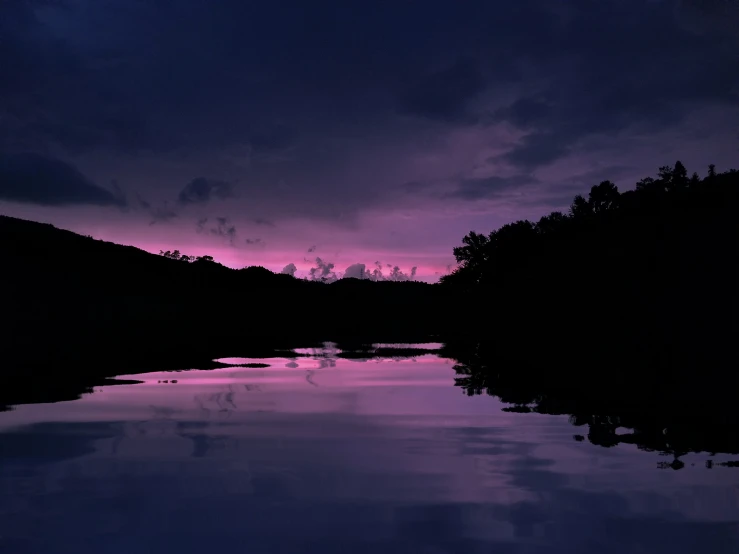 some clouds that are purple and black