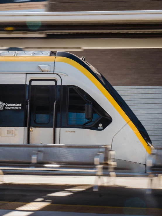 a train that is sitting in the street