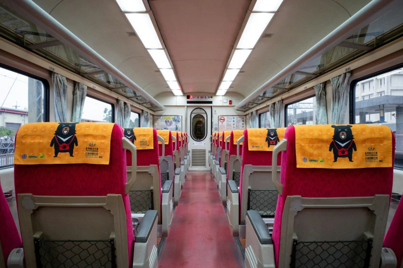 this is a empty train with a lot of windows