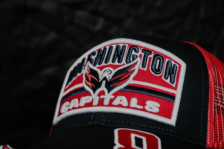 a washington capital team trucker cap