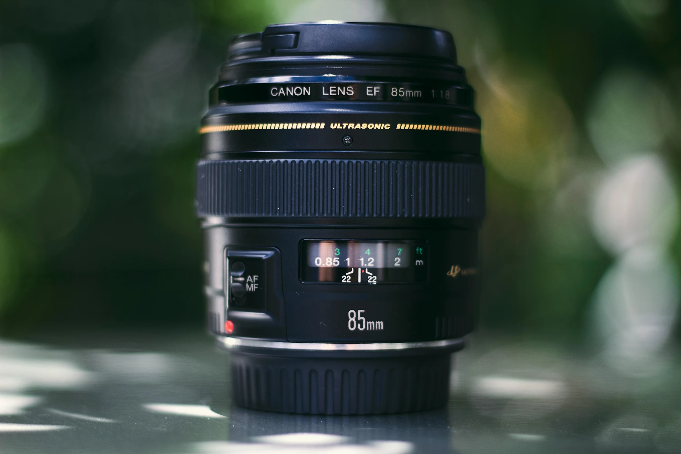 a close up of the lens on the table