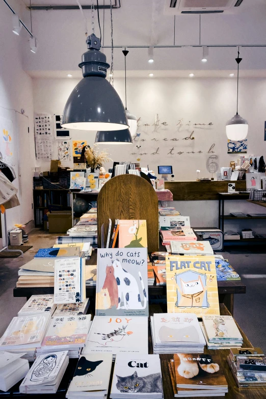 many books are on top of a table