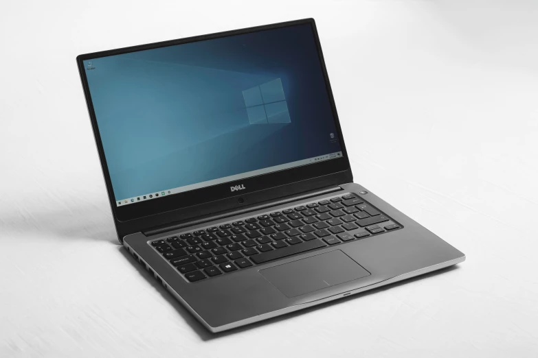 an open laptop computer with the screen still on