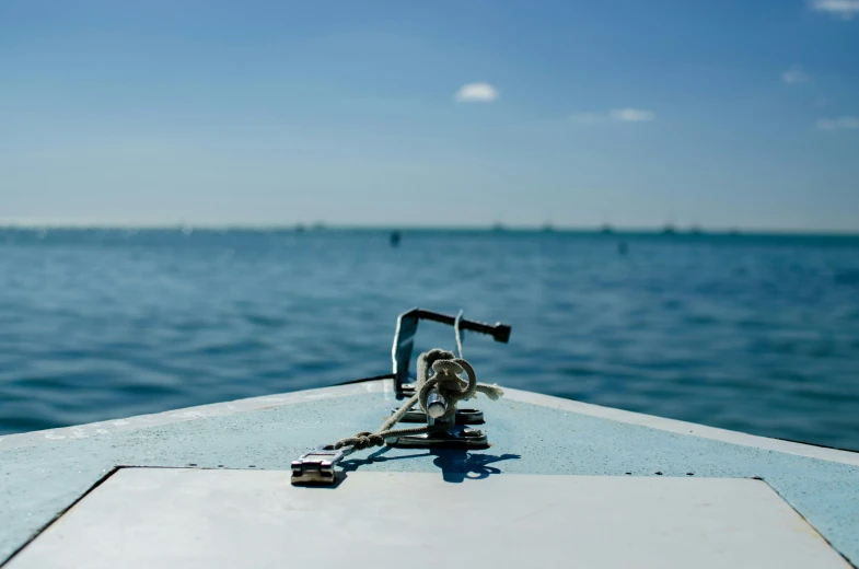 a view from the inside of a boat with a broken engine