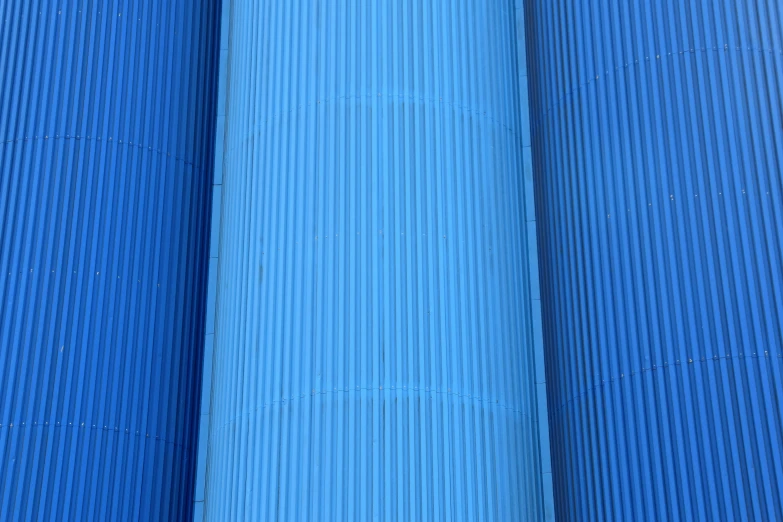 blue corrugated fabric is very thin and light