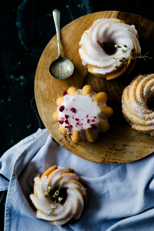 donuts that are sitting on a plate