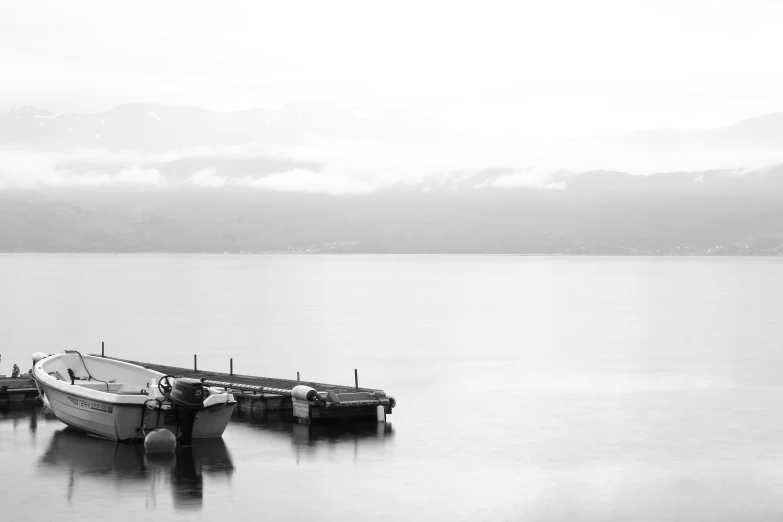 a long boat in a large body of water