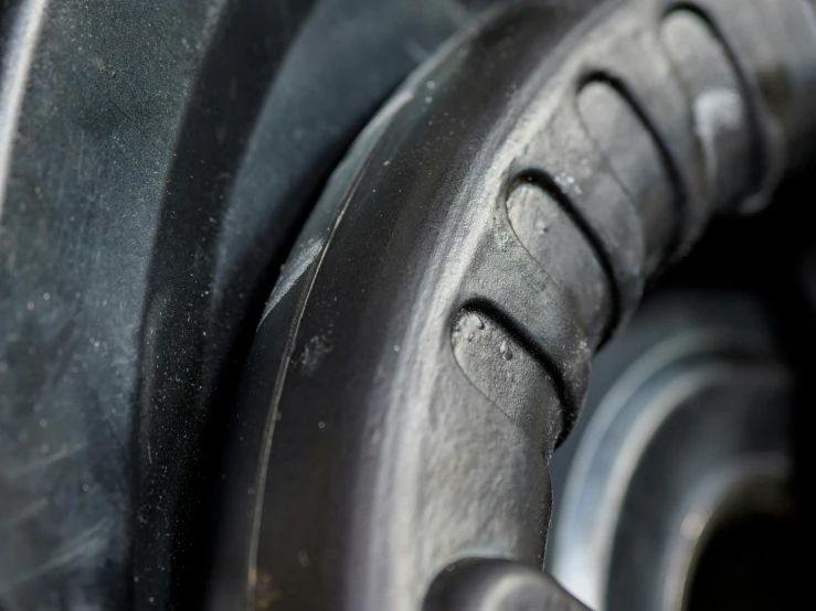 close up image of the center of an old tire