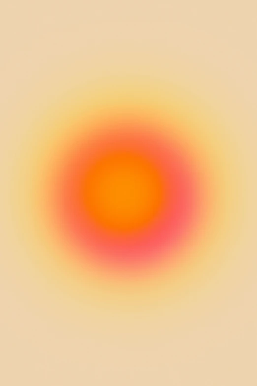 a circular orange object is in an otherwise sepia colored po