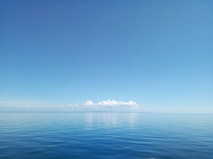 a body of water with one person in it