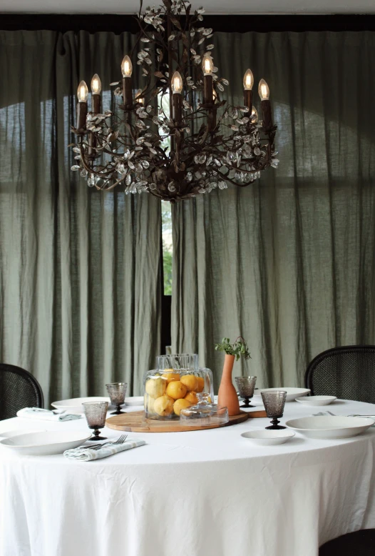 a close up of a table with a tray of food on it