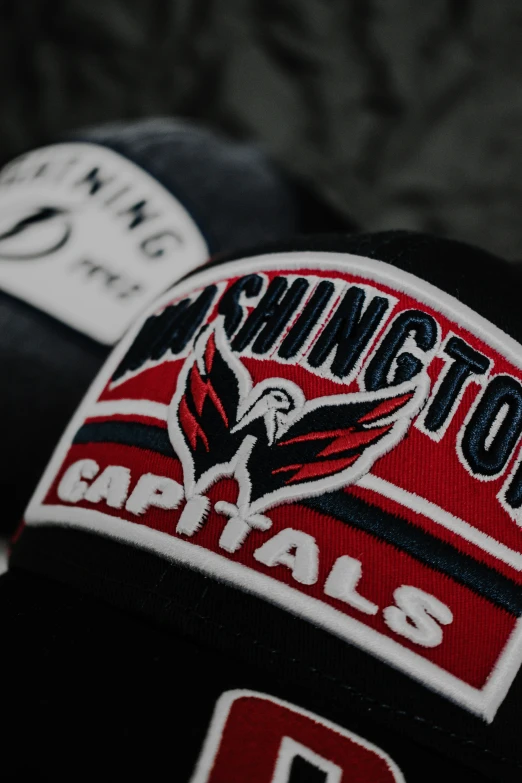 the washington raptors logo is visible on a hat