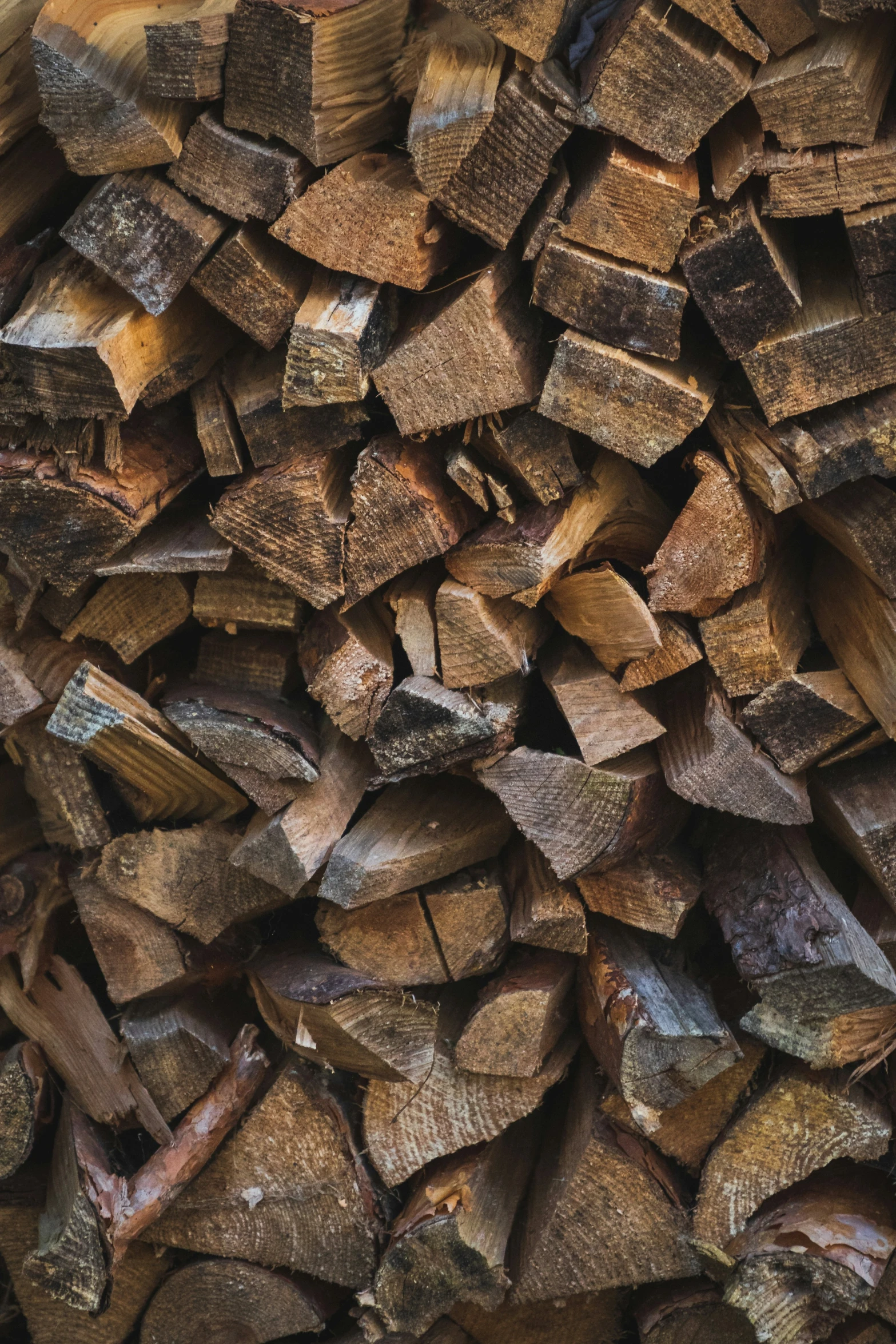 a pile of wood sits on a table