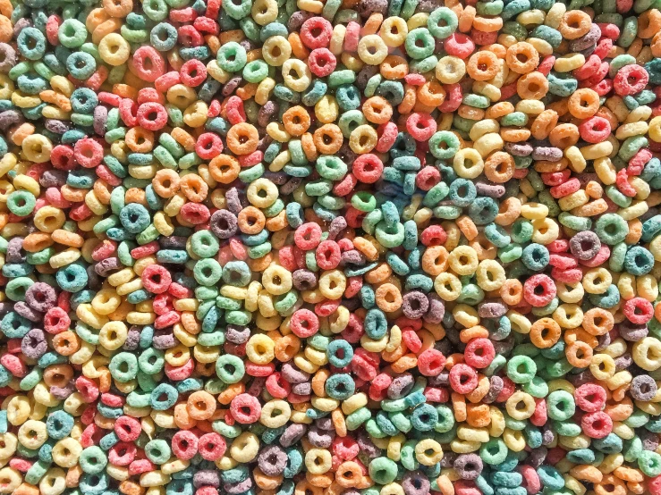 a pile of cereal mixed into soing that looks like soing