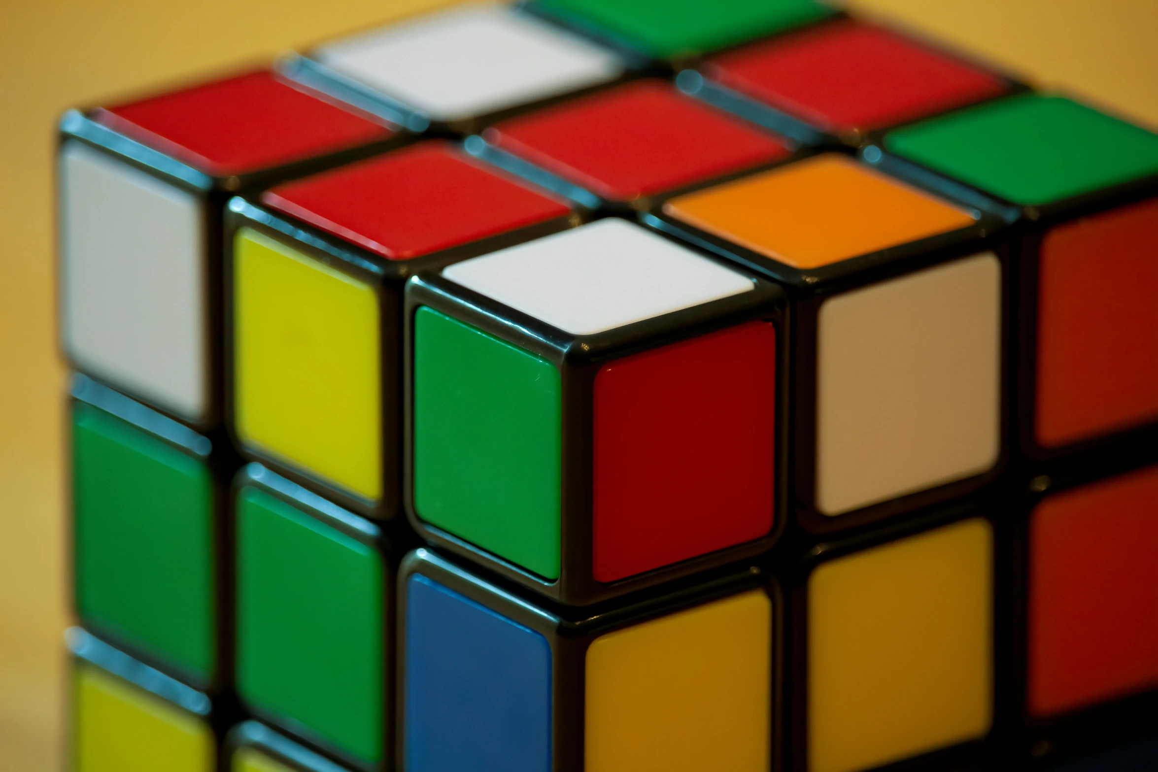 a colorful rubik puzzle made up of pieces