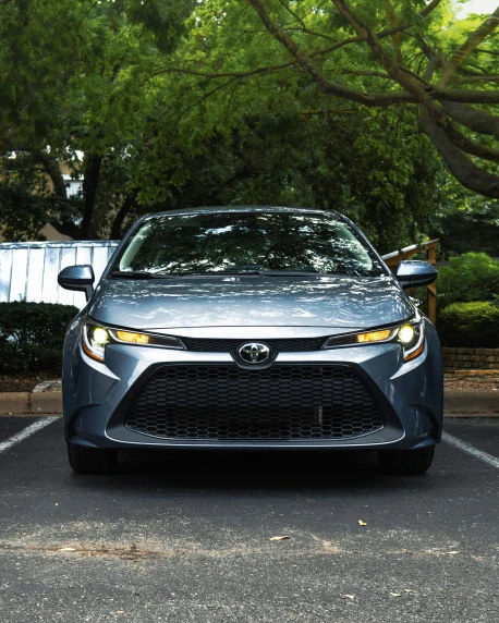 the front view of the new toyota corollion