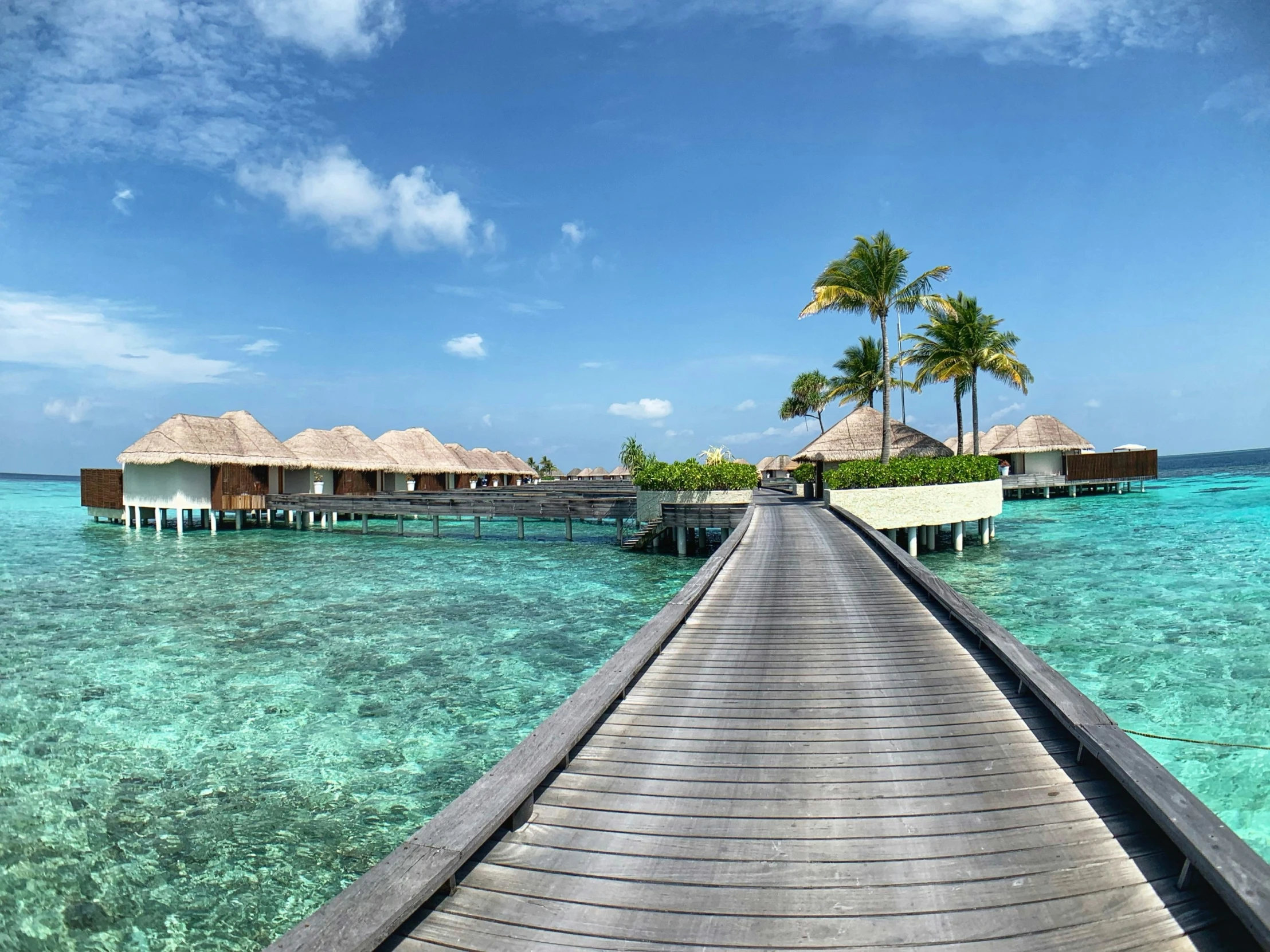 a pier that has been built into the water