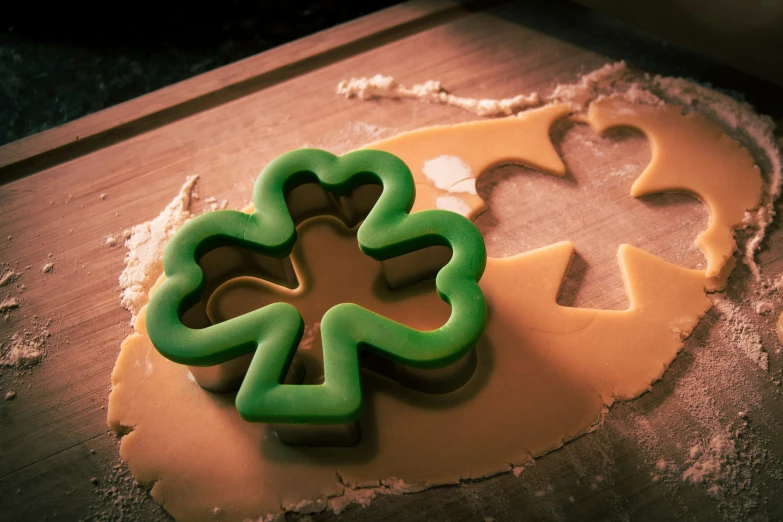 some cookies decorated like flowers on a table