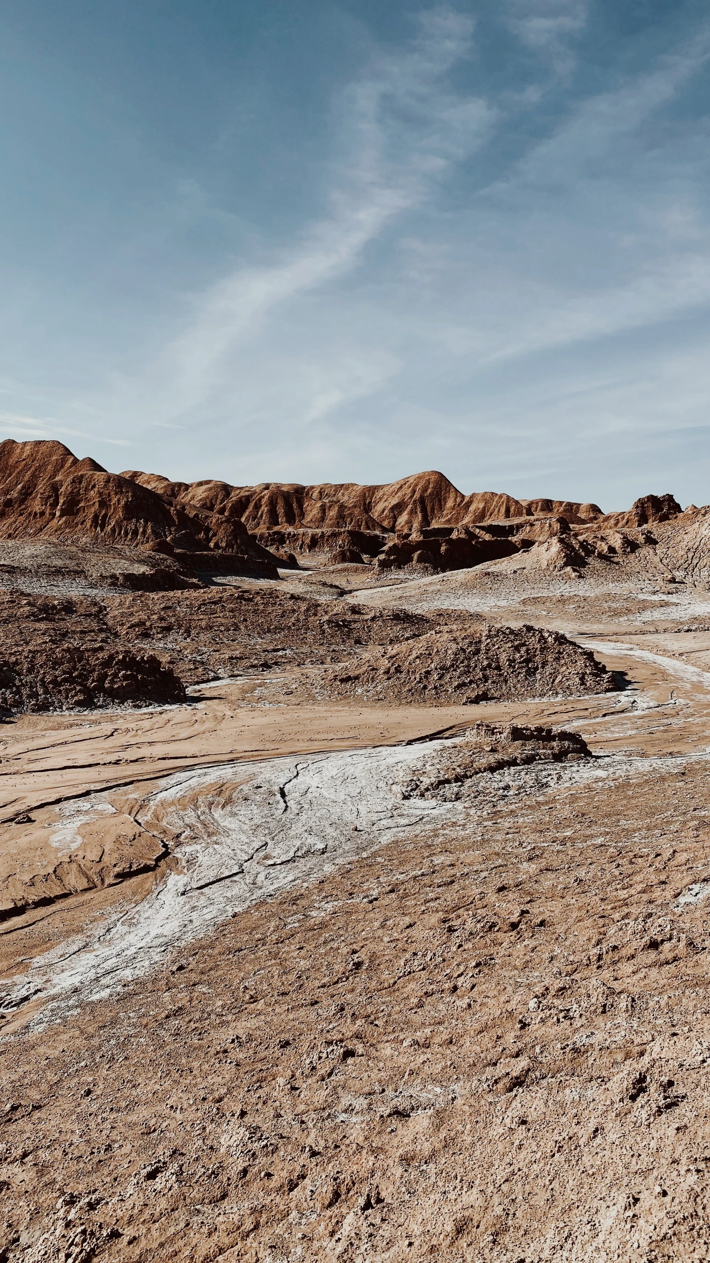 desert terrain under blue skies with a few clouds