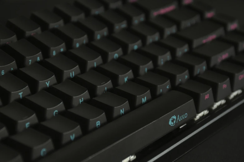 a close - up of a gaming keyboard with focus on the backlit keys